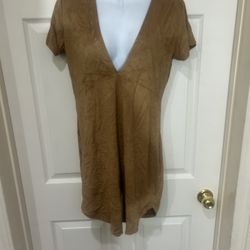 New Forever 21 Dress Large  Short Khaki