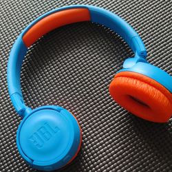JBL JR 300BT On-Ear Wireless Bluetooth Headphones - Blue/Orange

