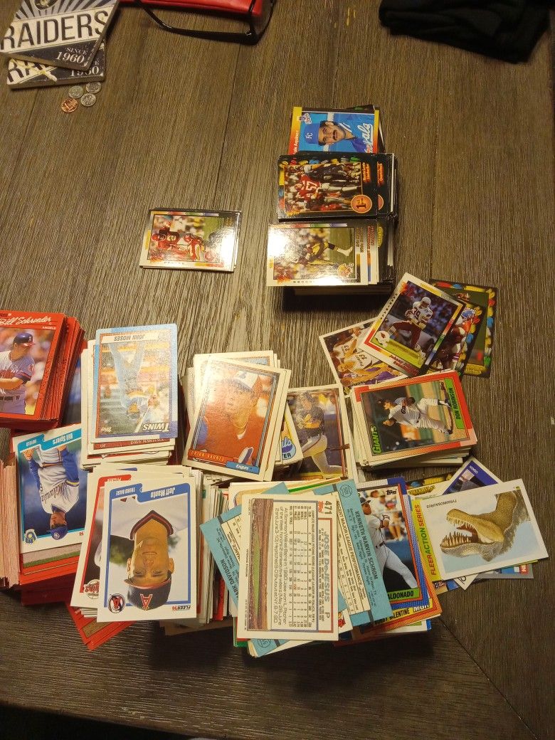 Baseball  Football. Cards