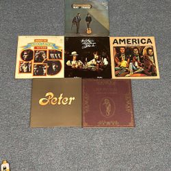 Vinyl Record Lot Of 6- Jethro Tull, America, Kenny Loggins, Etc