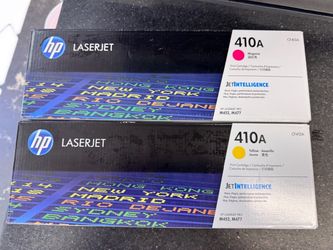 HP 410A Original Toner Cartridges – Yellow & Magenta – New