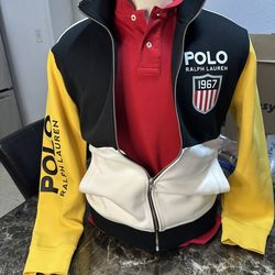 Polo Ralph Lauren Men’s Color Block Fleece Zip Jacket