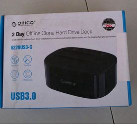 Orico 2 Bay Offline Clone Hard Drive Dock