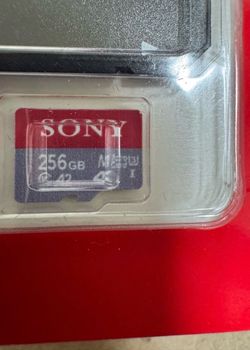 New Sony 256GB MicroSDXC Memory Card with SD Adapter - High Speed Up for sale is a brand new, factory-sealed Sony 256GB MicroSDXC memory card, complet