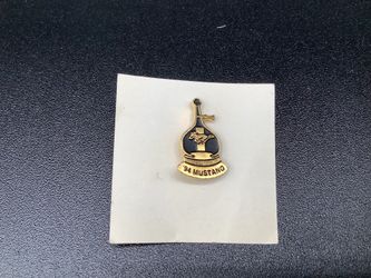 Ford Mustang Pin Gold Tone Tie Lapel Pinback Post Fox Body