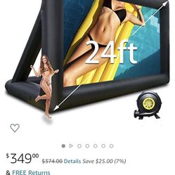 24 Ft Inflatable Projector Screen 