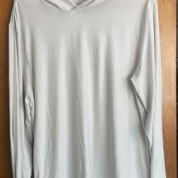 Vouri Hooded Long Sleeve Mens Off White M Pullover Hoodie