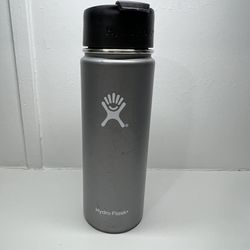 Hydro Flask Bottle 20 Oz Grey Silver Graphite