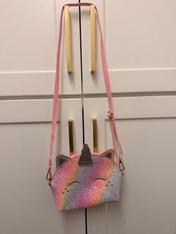 Kids Unicorn Glitter Crossbody Bag
