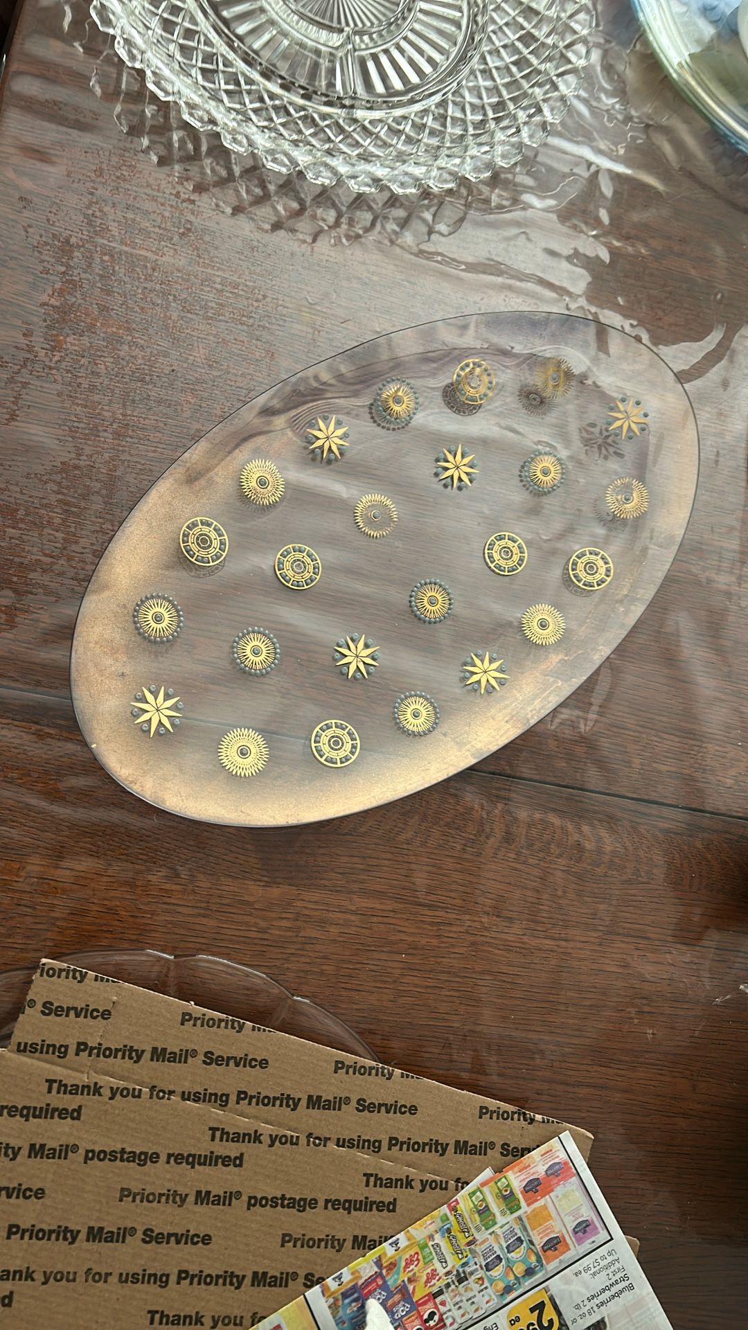 Vintage Dorothy Thorpe Glama Glass Atomic Starburst