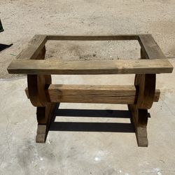 Antique Solid Wood Table Base