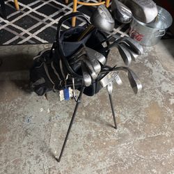 Old, Used Clubs And TaylorMade Bag