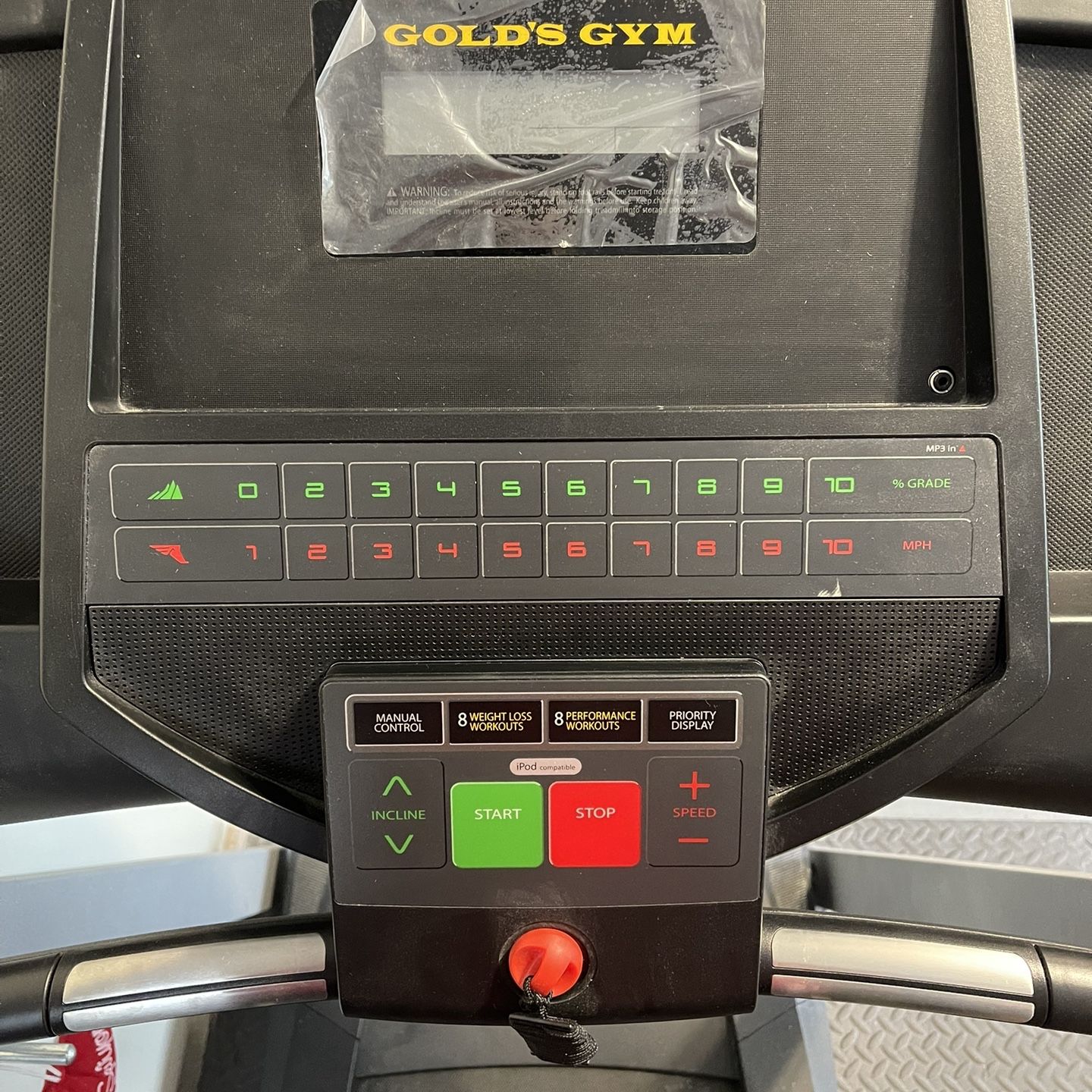 Gold gym trainer outlet 420 treadmill manual