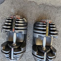 Pair Of Bowflex Dumbbells 90lbs Each 