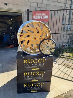 New Rucci forged luxury rims. $0 take home layaway. Ulohos 2940 N Keystone Mon-Sat 10-6
