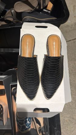 Snake Skin Pointed Toe Flat Shoe 8.5 Nordstrom
