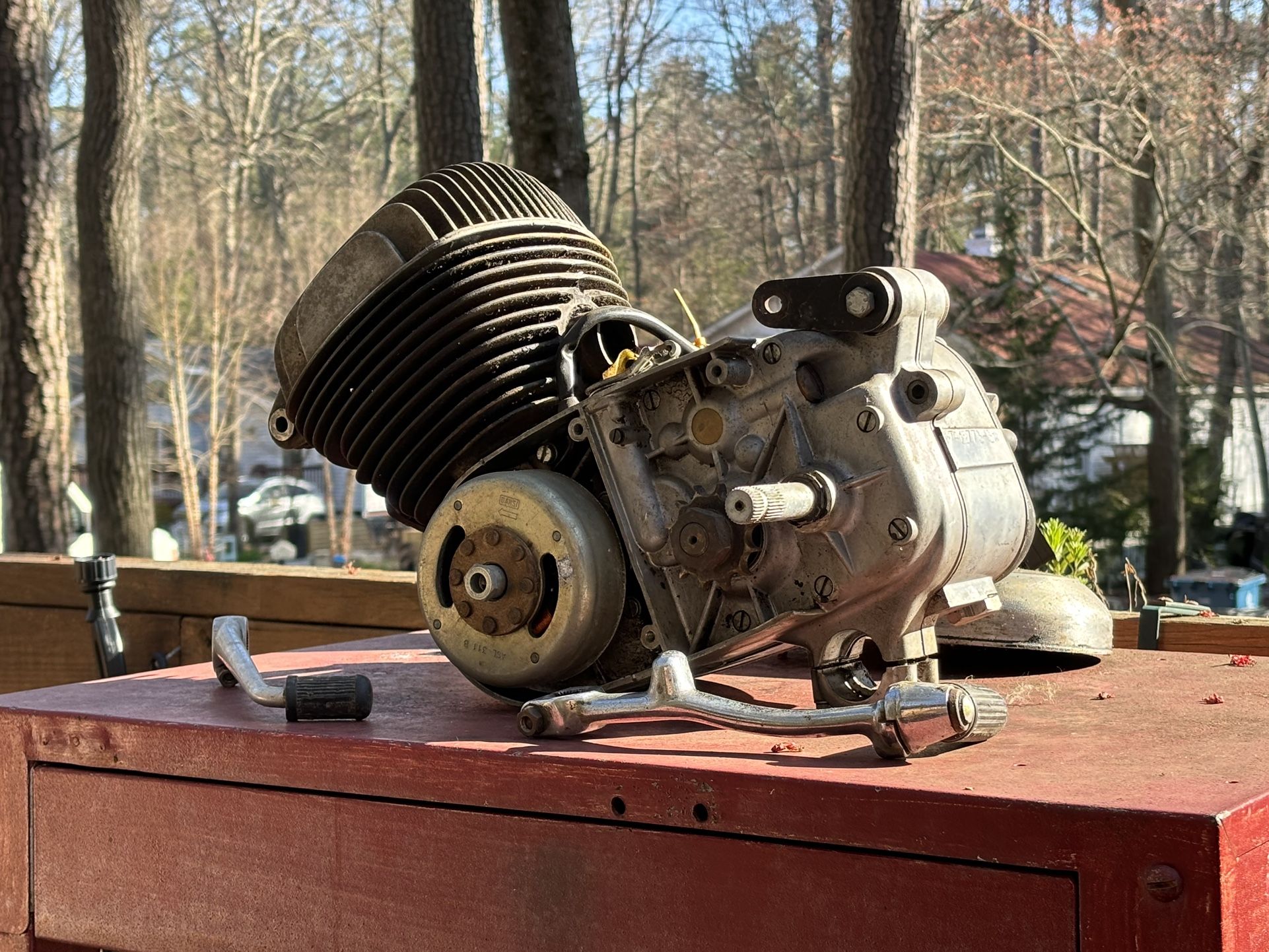 Harley Davidson Sx125 1974 Motor