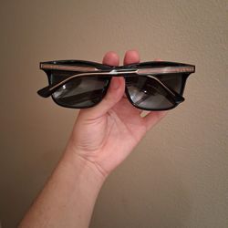 Gucci  Polarised Black And Crystal Sunglasses 