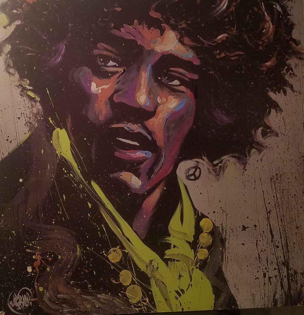 one of a kind Jimmy Hendrix artwork