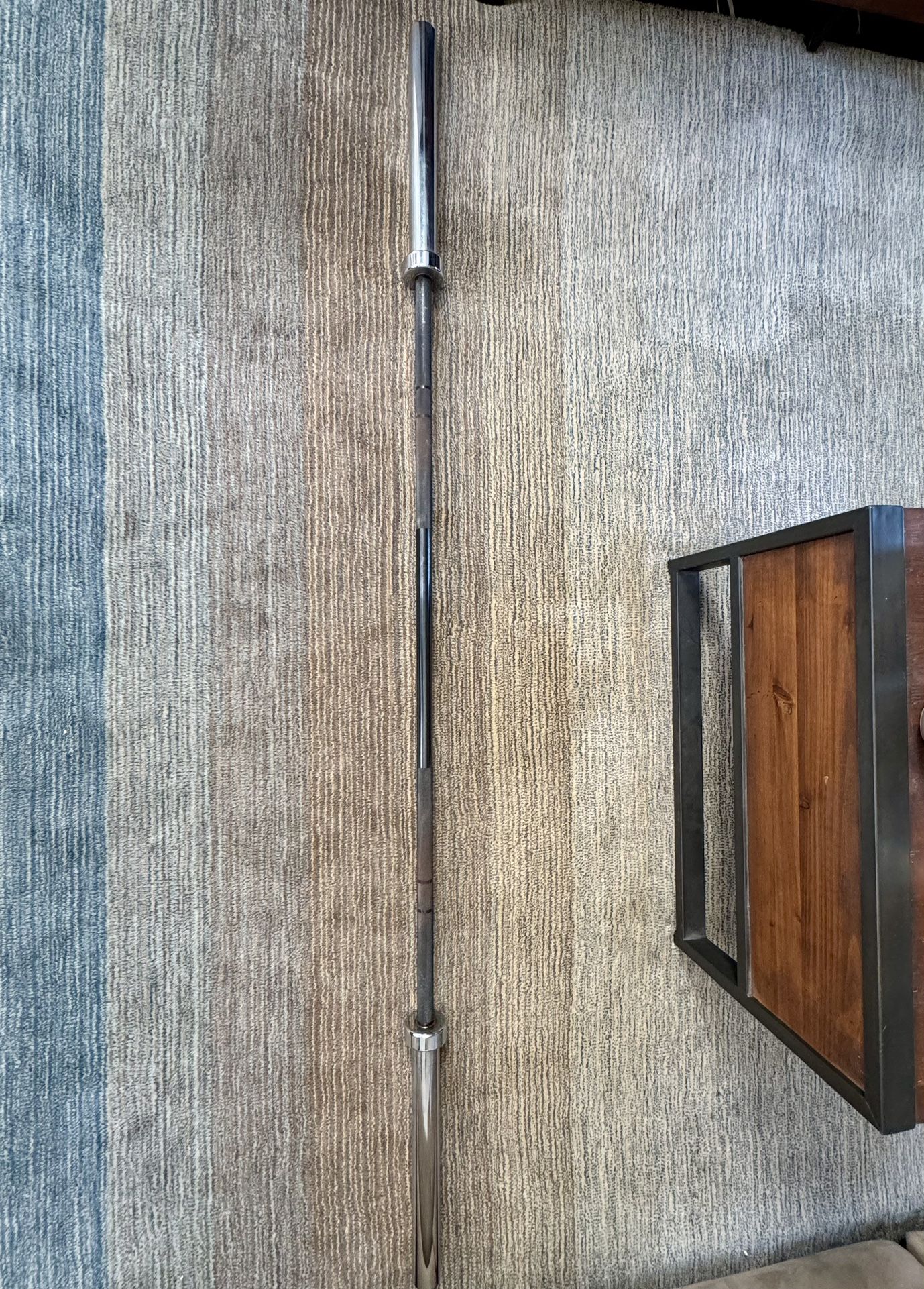 XMark LUMBERJACK 7' Olympic Bar, Chrome with Black Manganese
