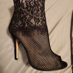 Lace Peeptoe Booties