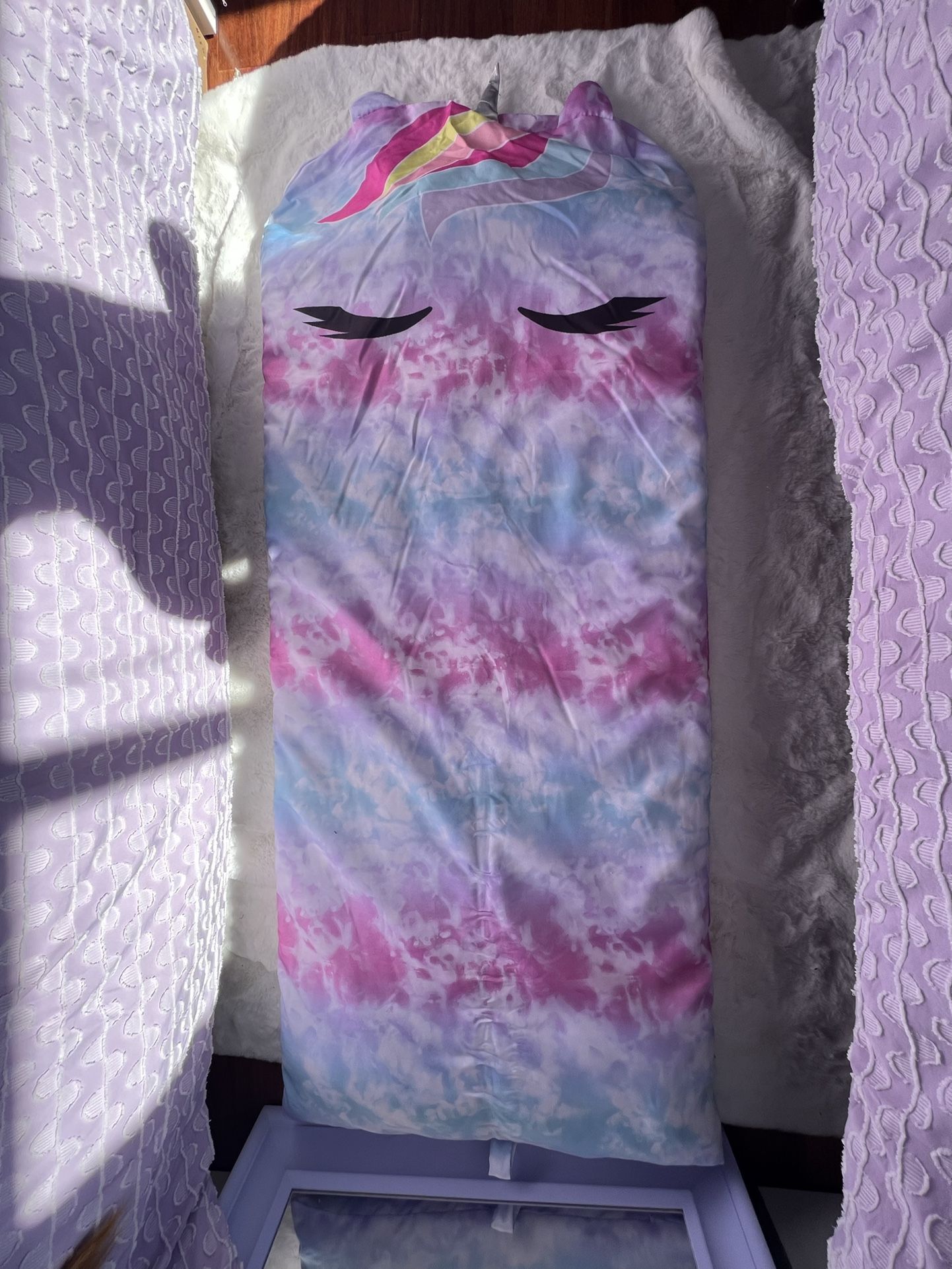 Colorful Unicorn Easy Fold Nap Mat For Kids (LIKE NEW CONDITION) - $20