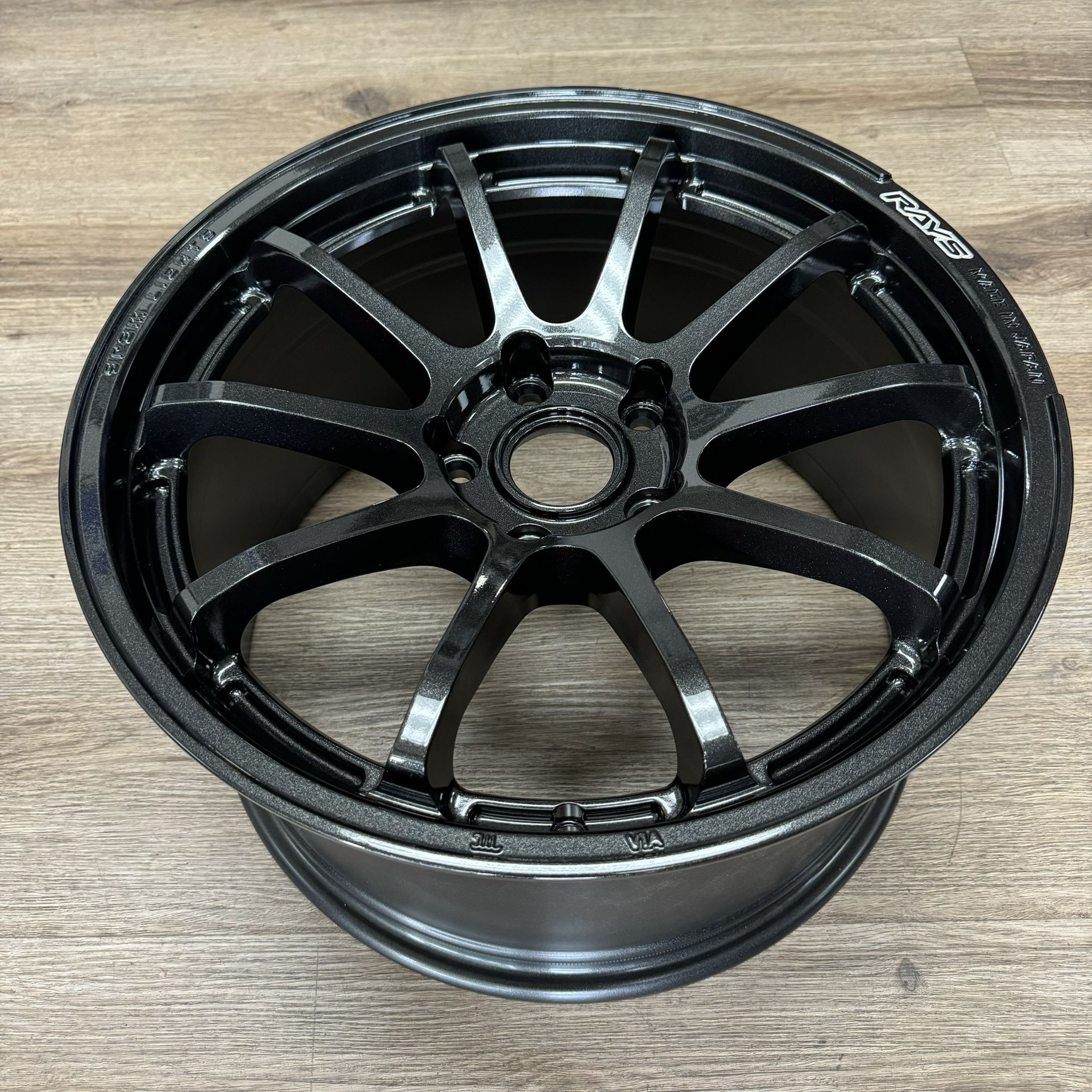 Gram Lights 57NR 18x9.5 +38 5x100 Glass Black (Brand New Set of 4)