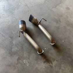 Burn Stainless Straight Axle Back( Muffler Delete) For 370z