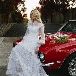 Vintage 70’s Wedding Dress