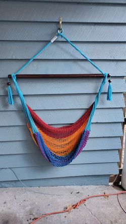 Rainbow Woven Hammock
