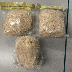 SuperMoss, Aspen Wood Excelsior, Natural, 3 packages, one package open 