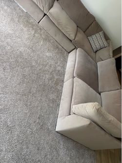New brown / beige couch  full size