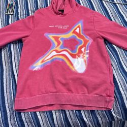(Romwe) hoodie (pink) (size small)