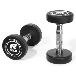RitFit PVC-Coated Round Dumbbells 10lbs