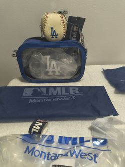 Brand new handbag MLB on one side and LA on the other