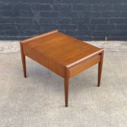 Mid-Century Modern Side Table by John Keal for Brown Saltman, c.1960’s - Delivery Available