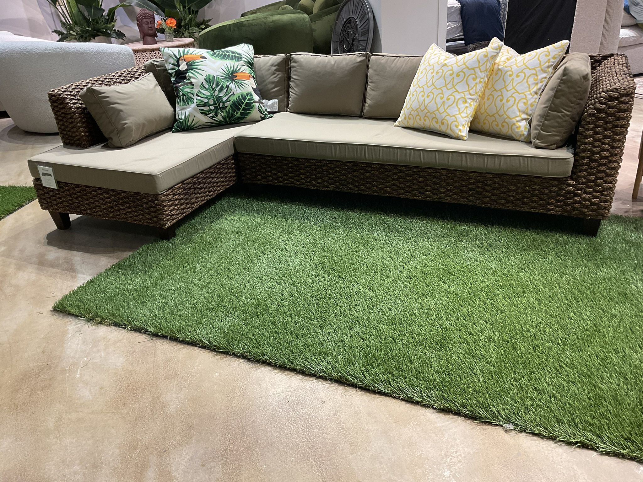 Primitive Collections Katina Dark Gray Outdoor Sectional