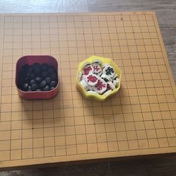 Traditional Asian Board Games: Go & Korean Chess w/ Thick Wooden Board