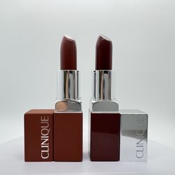 CLINIQUE LIPSTICK DUO #18 TICKLED & #15 BERRY POP 3.9G EACH