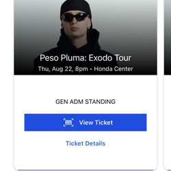 Peso pluma floor tickets 