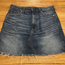 Abercrombie And Fitch Jean Skirt