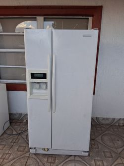 Kitchenaid fridge, refrigerator.