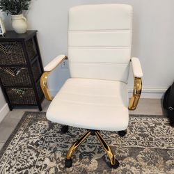 Mid-Back Adjustable Office Chair PU Leather Desk Chair- Like New