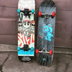 Two Skateboards One Of Needs Some Grip Tape The Wheels And Trucks Or A1 You Can HaveBoth Of Them $20
