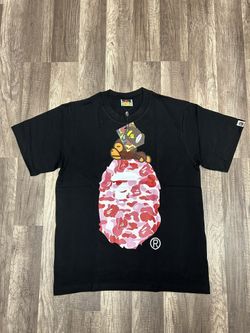 Bape ABC Camo Milo On Big Ape Tee Black/pink Large