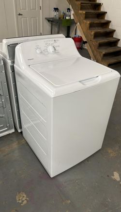 Hotpoint Top Load Washer – White, Simple Dial Controls