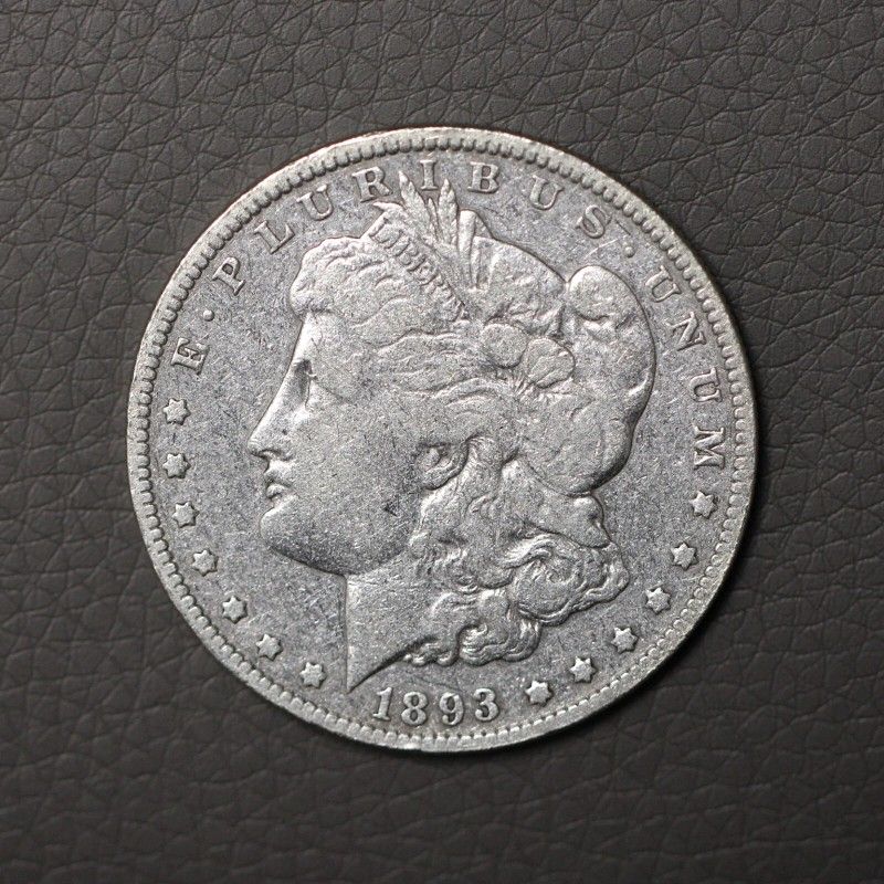 1893-O Morgan Silver Dollar USA $1 Coin 1893 O New Orleans Mint Fine Details