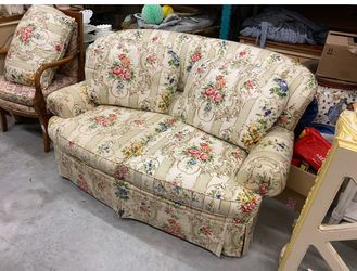 Set of Grandmillenial Style Settees 