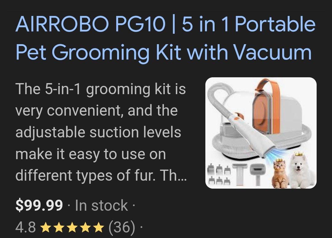 ROBO PG10 BRAND NEW DOG GROOMING KIT.