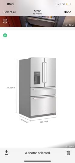 Refrigerator kitchen Aid